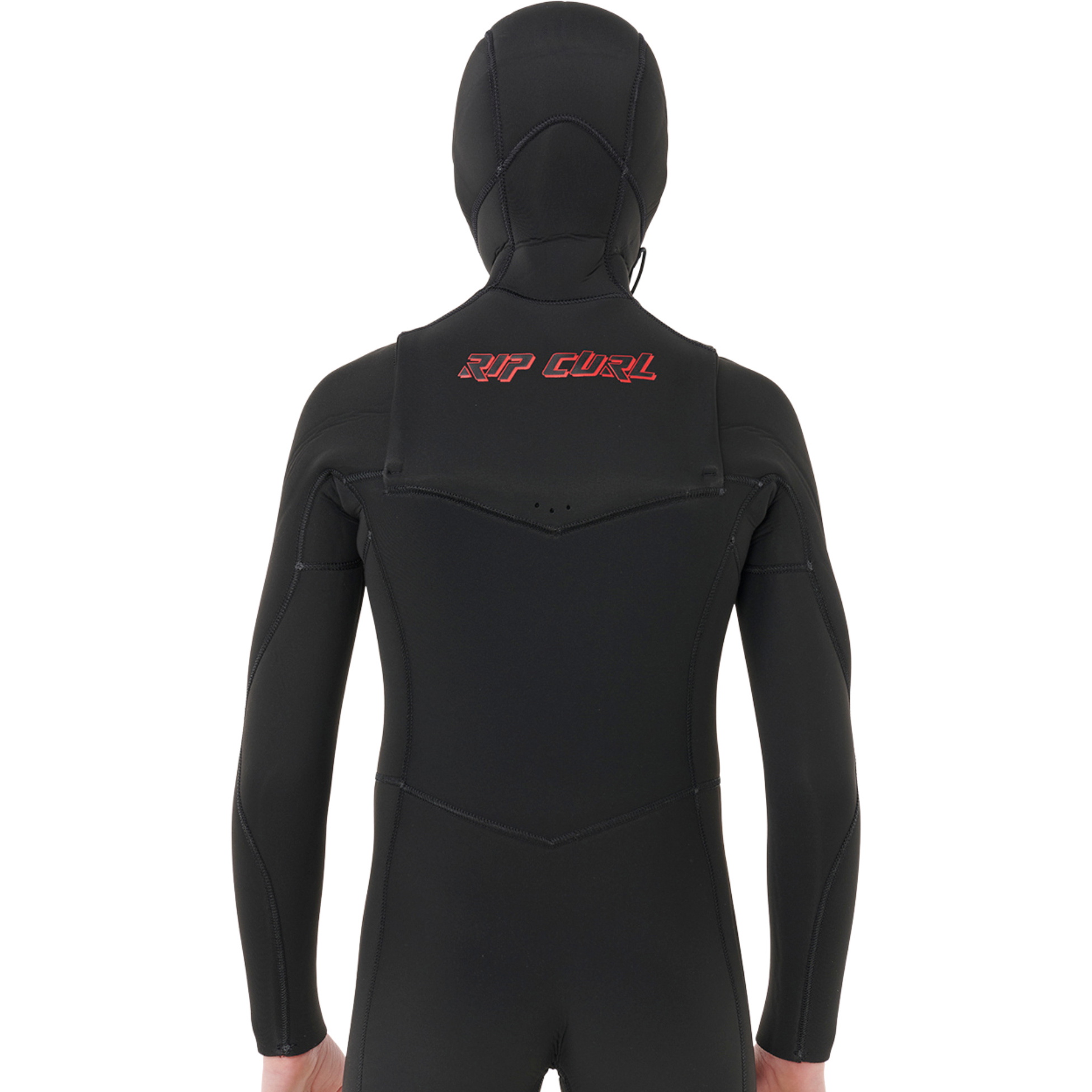 2026 Rip Curl Junior Dawn Patrol 5/4mm Hooded Chest Zip Wetsuit 144BFS - Black